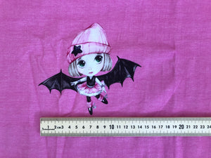 Pink Bat Girl Project Panel *50% off Halloween Prints!