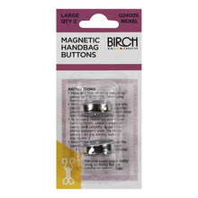 Birch Large Magnetic Handbag Buttons - 2 Pack - Multiple Colour Options Available