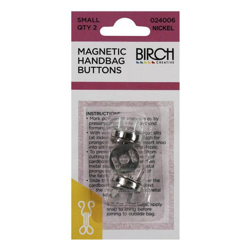 Birch Small Magnetic Handbag Buttons - 2 Pack - Multiple Colour Options Available