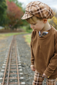 Milk Chocolate Stretch French Terry 250gsm