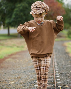 Milk Chocolate Stretch French Terry 250gsm