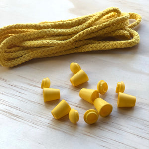Cord & 6 Bell Stops Pack - Yellow