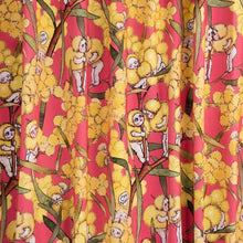 May Gibbs ~ Blossom Babies Bright Coral on Mid-Weight Cotton