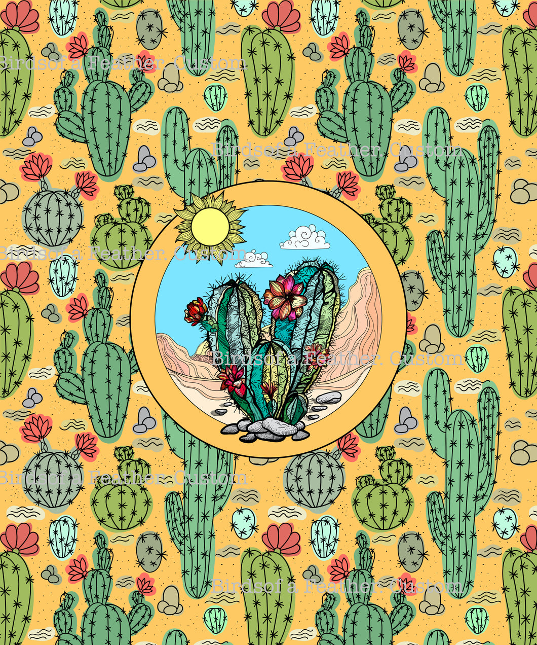 Desert Cactus - Panel