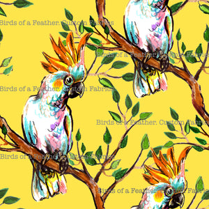 Cockatoos in Trees - Butter *Pre-Order