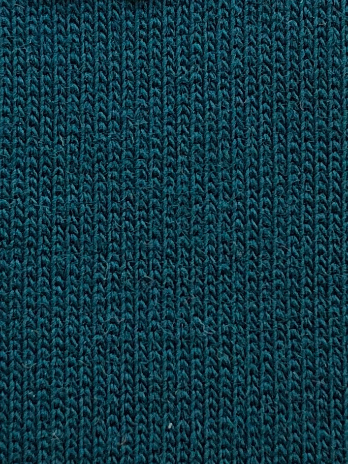 Dark Teal Stretch French Terry - Discounted Preorder
