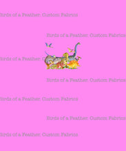 Dino Friends - Bubblegum Pink Panel (small scale)