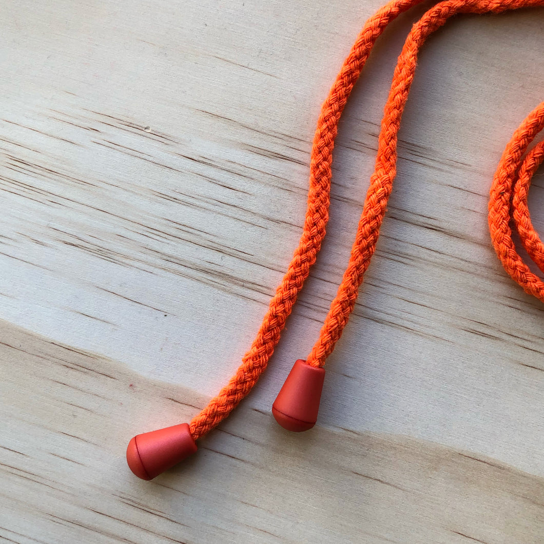 Cord & 6 Bell Stops Pack - Bright Orange
