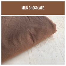 Milk Chocolate Stretch French Terry 250gsm