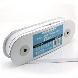 UNI-TRIM 20mm Non-Roll High Density White Elastic