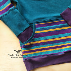 BOAF Printed Heathered Stripes - Jewel *Pre-Order