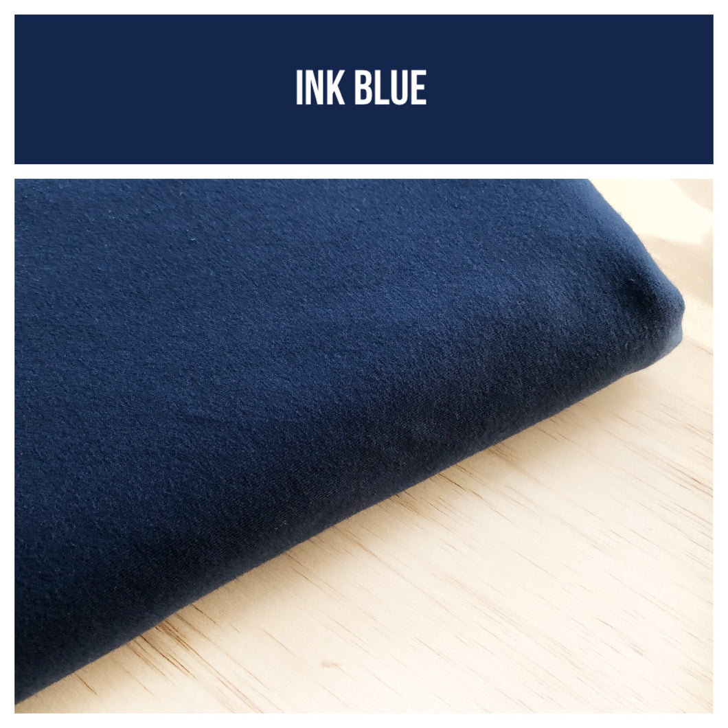 Ink Blue *PRE-ORDER AVAILABILITY LIMIT REACHED ON BOTH RELEASES* Stretch French Terry 250gsm