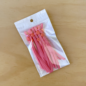 Soft Adjustable DIY Cloth Face Mask Bands - Coral (10 pieces = 5 pairs)