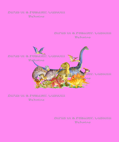 Dino Friends - Bubblegum Pink Panel