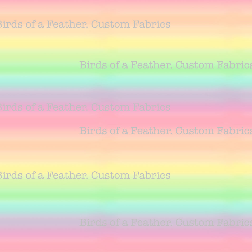Pastel Rainbow Faded Stripes