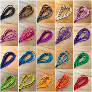 Premium 3mm Round Elastic Cord - 1 Metre Length